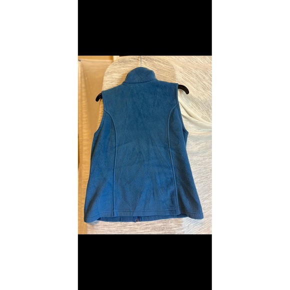Columbia Fleece Vest Full Zip Womens M Blue Sleeveless Outdoor Casual - Picture 3 of 3